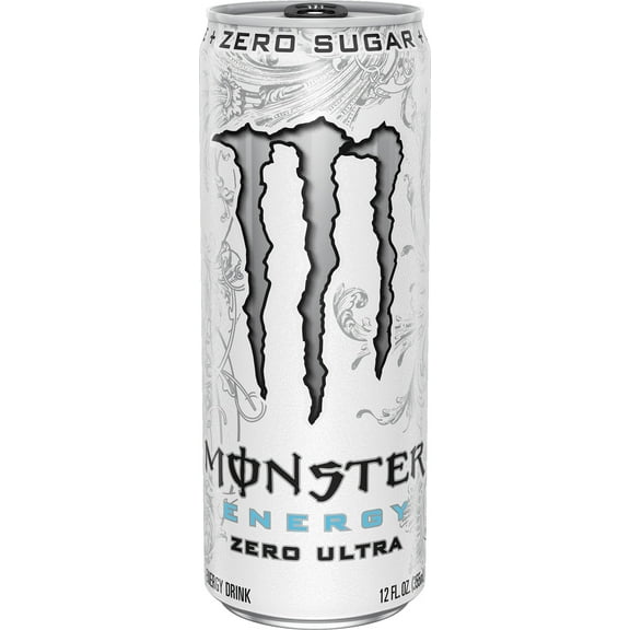 Monster Zero Ultra, Sugar Free Energy Drink, 12 fl oz-Pack Of 2