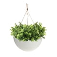 thumbnail image 2 of Acerra 14" Hanging Basket, White (13.8Diameter x 6.7"H), 2 Pack, 2 of 4