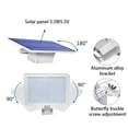 thumbnail image 3 of Billuyoard Lámpara solar 48LED Super brillante Ángulo ajustable Luces solares Lámparas de pared de jardín a prueba de agua Equipo de Iluminación y accesorios Negro, luz cálida negra Luz blanca, 3 of 6