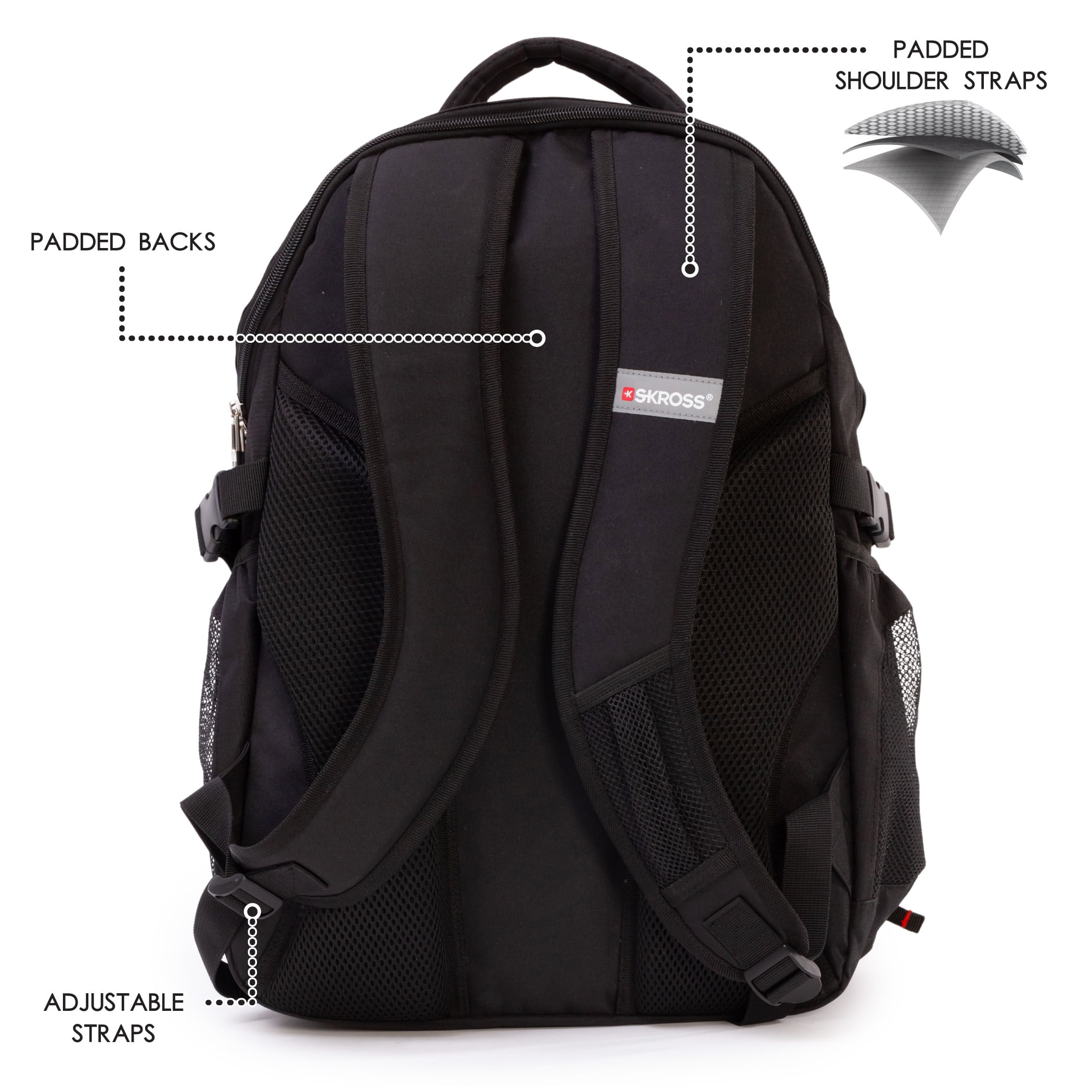 SKROSS Backpack, School Backpack with Laptop Pocket