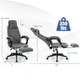 thumbnail image 7 of GVN Reclining Upholstered Ergonomic Computer Chair with Chenille Fabric, Home Office Desk Chairs for Home Office, Living Room, Study Room, Bedroom, Gray, 7 of 7