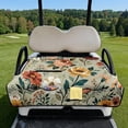 thumbnail image 2 of Whosucclay Floral Print Seat Covers for Golf Carts, 4 Convenient Pockets for EZGO Club Car 2-Seater Golf Cart, 51.18 inch x 30.3 inch, 2 of 9