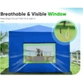 thumbnail image 4 of Quictent 8'x8' Pop up Canopy Tent with Sidewalls Instant Outdoor Gazebo Canopy Tent Shelter Enclosed Waterproof, with Wheeled Bag (Royal Blue), 4 of 9