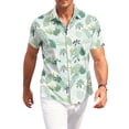 thumbnail image 2 of HAJWOH Hawaiian Shirt for Men Casual Button Down Short Sleeve Summer Beach Shirts Loose Fit Floral Print Tropical Tops, 2 of 7