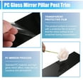 thumbnail image 5 of Unique Bargains 1 Set Car Door Window B Pillar Cover for Chrysler 300/300C 2005-2010 Gloss Black, 5 of 6