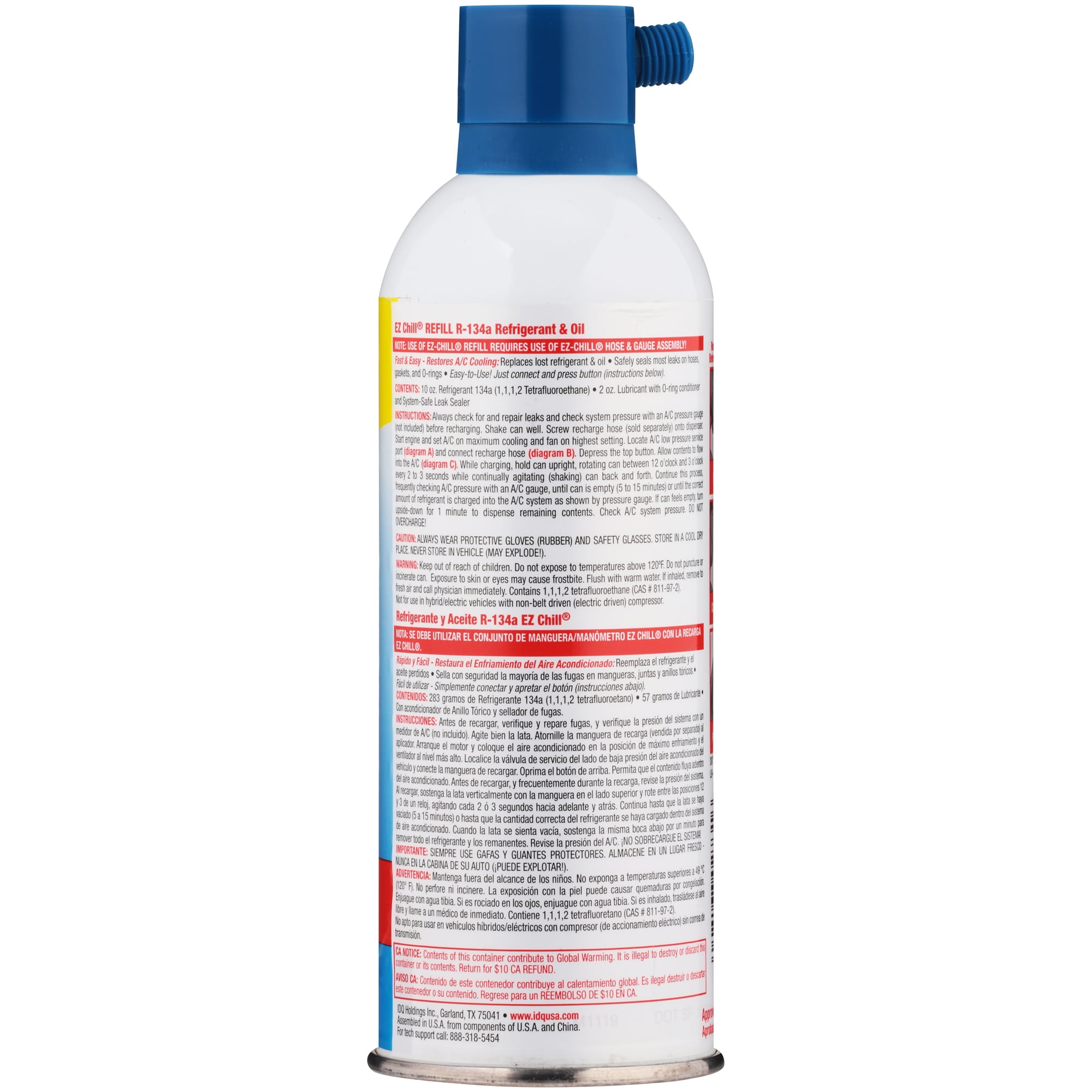 EZ Chill Refill R-134A Refrigerant Plus Oil - 12 oz