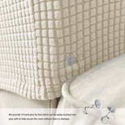 2PCS Stretch Armrest Covers for Chairs and Sofas Couch Arm Covers for Sofa Spandex Jacquard Armrest Covers Anti-Slip Furniture Protector Washable Armchair Slipcovers
