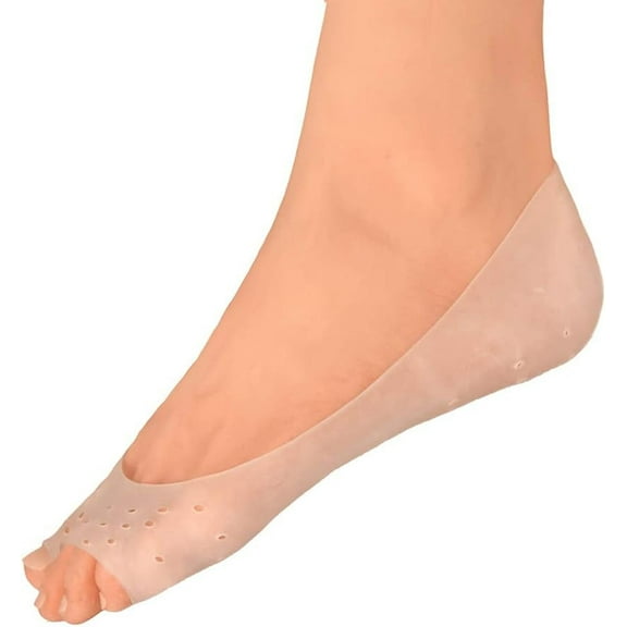 Fostbeen Original Moisturizing Gel Socks - 4 Pieces - Prevents Dry Cracked Heels & Cracked Feet - Day & Night Socks - W4-10 | M5-8