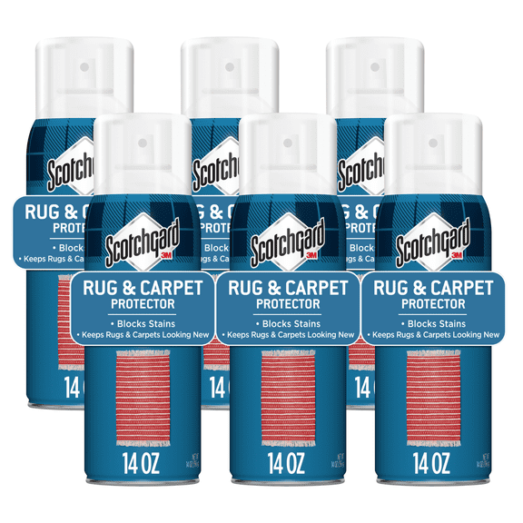 Scotchgard Rug & Carpet Protector, 84 Ounces Total (Six, 14 Ounce Cans)