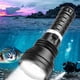 thumbnail image 3 of Linterna de buceo LED XHP70 superbrillante, linterna subacuática, linterna de buceo económica, IPX8, luz de buceo impermeable, 1000LM Hugtrwg Para estrenar, 3 of 9