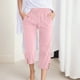 thumbnail image 1 of WILLBEST Pantalones Casuales para Mujer, con Botones, Pierna Ancha, Bolsillos, Ligeros, Cintura Alta, Ajustables, con Nudo, Corte Holgado. Extra Grande, 1 of 4