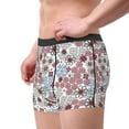 thumbnail image 3 of Kdxio Men's Boxer Briefs with Abstract Floral Print - Comfortable and Breathable Underwear for Everyday Wear, 3 of 7