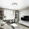 thumbnail image 7 of DYMOND 10" LED Ceiling Light Flush Mount Adjustable Color Temperature Dimmable Brushed Nickel Double Ring, 7 of 7