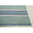 thumbnail image 4 of Nourison Lido Striped Aqua/Blue 9'3" x 12'9" Area Rug, (9x13), 4 of 7