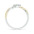 thumbnail image 2 of ANGARA Natural Slanted Diamond Infinity Ring in 14K White & Yellow Gold for Women (Size-2.1mm| Color-H| Clarity-SI2) | April Birthstone, Anniversary, Jewelry Gift for Women | Natural Diamond Ring, 2 of 9
