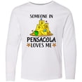 thumbnail image 3 of Inktastic Someone in Pensacola Loves Me Beach Vacation Long Sleeve Youth T-Shirt, 3 of 5