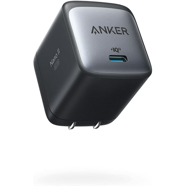 Continent subtiel Sta in plaats daarvan op USB C Charger, Anker Nano II 65W GaN II PPS Fast Charger Adapter, Foldable  Compact Charger - Walmart.com