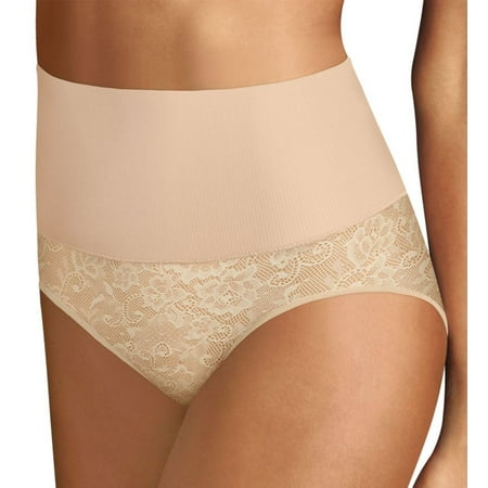 

Maidenform Tame Your Tummy Shaping Brief with Cool Comfort® Fabric Nude 1/Transparent Lace L Women s