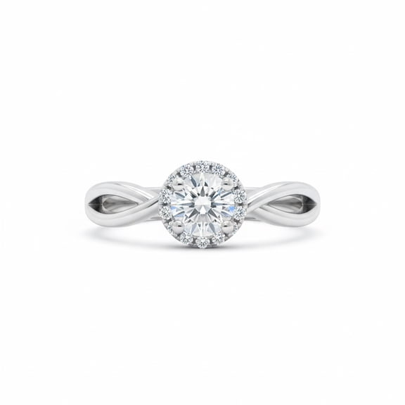 925 Pure Silver Bloom Solitaire Ring