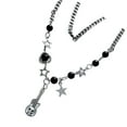 thumbnail image 6 of Yammee Punk Skull Guitar Necklace Heart Beaded Neckchain for Women Collarbone Chain, 6 of 9