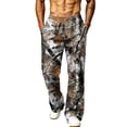 thumbnail image 7 of Havenx Camo Sweatpants for Men Wide Leg Dry Leaf Print Elastic Waist Sweat Pant with Pockets Open Bottom Camouflage Trousers Workout Athletic Jogger Soft Lounge Outfits,Coffee 2XL, 7 of 7