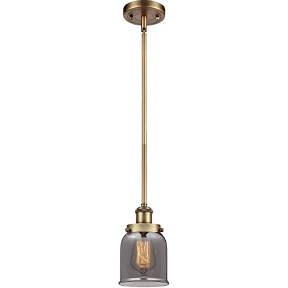 Innovations 916-1S-BB-G53-LED Small Bell 1 Light Pendant part of the Ballston Collection, Brushed Brass
