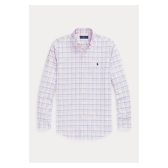 $98.5 Polo Ralph Lauren Men's, Classic-fit Plaid Oxford Shirt, Multi, S/15