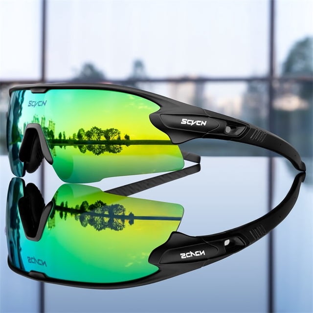Gafas de bicicleta de montaña SCVCN, gafas de sol deportivas para hombre, gafas de ciclismo fotocromáticas, gafas de protección UV400 para correr en carretera MTB qiuyongming unisex