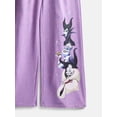 thumbnail image 3 of Disney Villains Girls Fleece Halloween Graphic Wide Leg Sweatpants, Sizes 4-16, 3 of 3