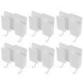 thumbnail image 4 of WORGEOUS 6PCS Universal Remote Control Holder Punch Free Wall Mount Cellphone Organizer, 4 of 8
