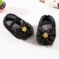 thumbnail image 3 of Infant Baby Girls Mary Jane Shoes Soft Sole Ballet Slippers with Bow Princess Dress Wedding Shoes Newborn Crib Shoes First Walkers Shoes with Headband 0-18M, 3 of 8