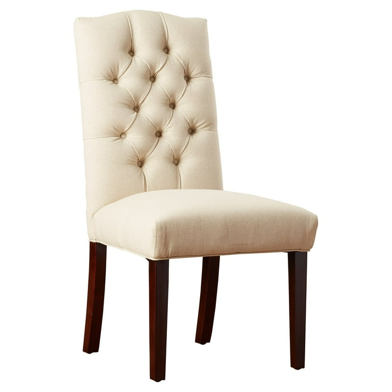 Oralia tufted linen cheap upholstered side chair