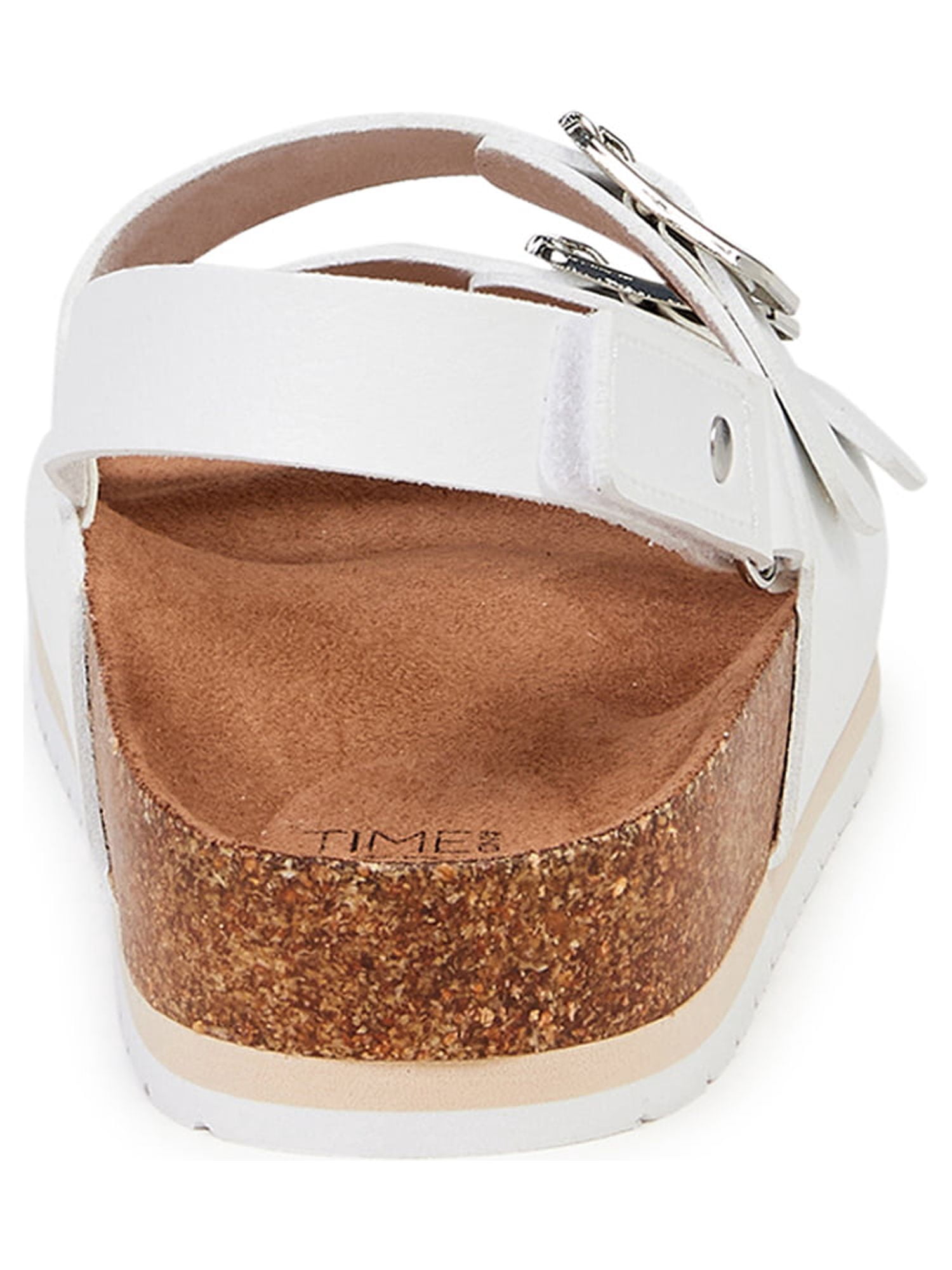 Time and Tru Women's Back Strap Footbed Sandals