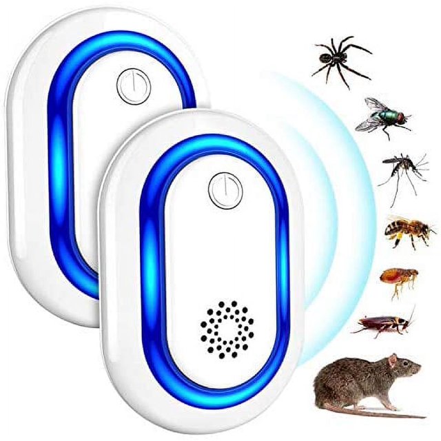 Repelente ultrasónico, ratón ultrasónico, repelente de mosquitos, insectos, roedores, ocasiones versátiles, antiratas, hormigas, cucarachas, plagas de roedores, 100% seguro para humanos y animales ER