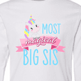 thumbnail image 4 of Inktastic Most Magical Big Sis- Cute Unicorn Long Sleeve Youth T-Shirt, 4 of 5