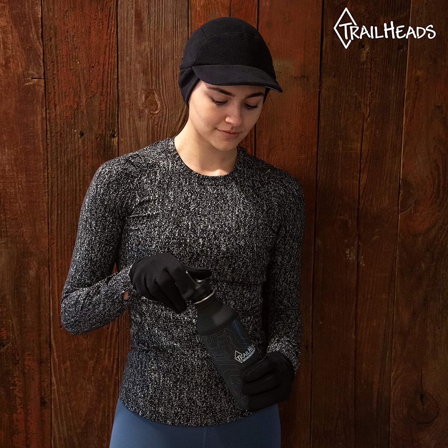 Fleece Ponytail Hat with Drop Down Ear 