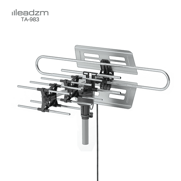 Zimtown 200 Miles Outdoor TV Antenna Digital HDTV 1080p 360Â° Rotation UV Dual Frequency 45-860MHz 22-38dB