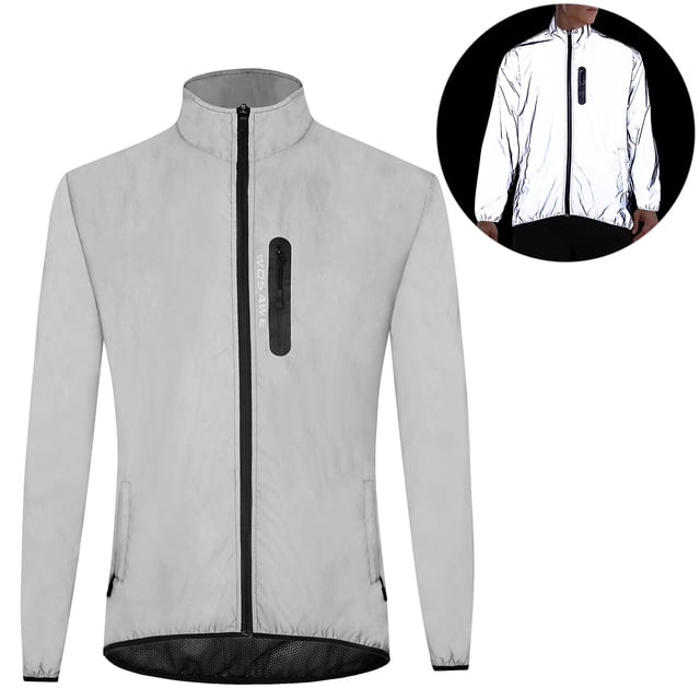 High Visibility Reflective Jacket Coat Waterproof Windproof Outdoor Night Sports Running Cycling Jacket