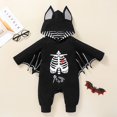 thumbnail image 1 of Halloween Costumes for Kids Toddlers Toddler Halloween Long Sleeve Winged Batshape Hooded Jumpsuit Romper, 1 of 4