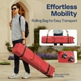 thumbnail image 4 of SPECSTAR 8'x 8' Easy Pop-Up Canopy with Mesh Netting, Instant Outdoor Screened tent with Mosquito Netting, 2 Zipper Doors and Roller Bag for Yard Camping Picnic Party Events, Red, 4 of 9