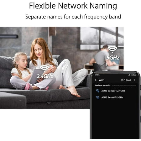 ASUS - ZenWiFi AX1800 Dual-Band WiFi 6 Mesh Wi-Fi System (3-pack) - White