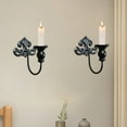 thumbnail image 5 of Kuntesetty 2 Wall Sconces, Decorative Taper Candle Holders for Stick Candles, Ideal for Hallways Or Living Rooms. They Also Serve As Decorative Ornaments for Black, 5 of 9