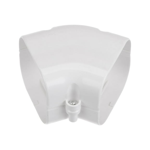 Uxcell 3" Decorative Line Cover, 45°Elbow for Air Conditioner, White