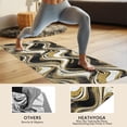 thumbnail image 4 of Black Gold White Marble Pattern Hot Yoga Mat Towel Non Slip for Hot Yoga - Quick-Drying Yoga Mat Cover with 4 Corner Pockets with Travel Bag - Hot Yoga Towel Non Slip 70"x26", 4 of 6