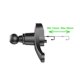 thumbnail image 2 of Soporte para teléfono celular Base de cabeza esférica de 17 mm Clip de soporte GPS Rotación de 360 ​​​​grados, 2 of 7