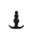 thumbnail image 3 of Blush Anal Adventures Platinum Beaded Silicone Anal Plug, Black, 3 of 5