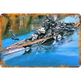 thumbnail image 1 of Chapa Metal Vintage Pintura Hierro Rectangular Acorazado 40x30cm, 1 of 9