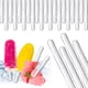 thumbnail image 1 of 80 Uds. Palitos acrílicos para pastel, palitos de helado reutilizables de 4,5 pulgadas, palitos de helado de espejo, Mini hielo acrílico artesanal (transparente), 1 of 5