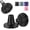 Black, variant on SupreGear 2-Pack Rubber Cane Tips 7/8 in, Wide Base Heavy Duty All-Terrain Walking Stick Feet, Black