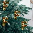 thumbnail image 3 of Adornos navideños personalizados para el árbol | Colgantes con monograma de 26 letras y diseño de gorro de Papá Noel, 3 of 5